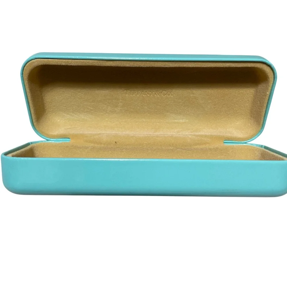 Tiffany & Co. Robbins Egg Blue Eye Glass Clam Shell Case Hard